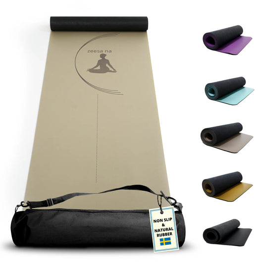 Premium yogamatta Milk Tea Grey