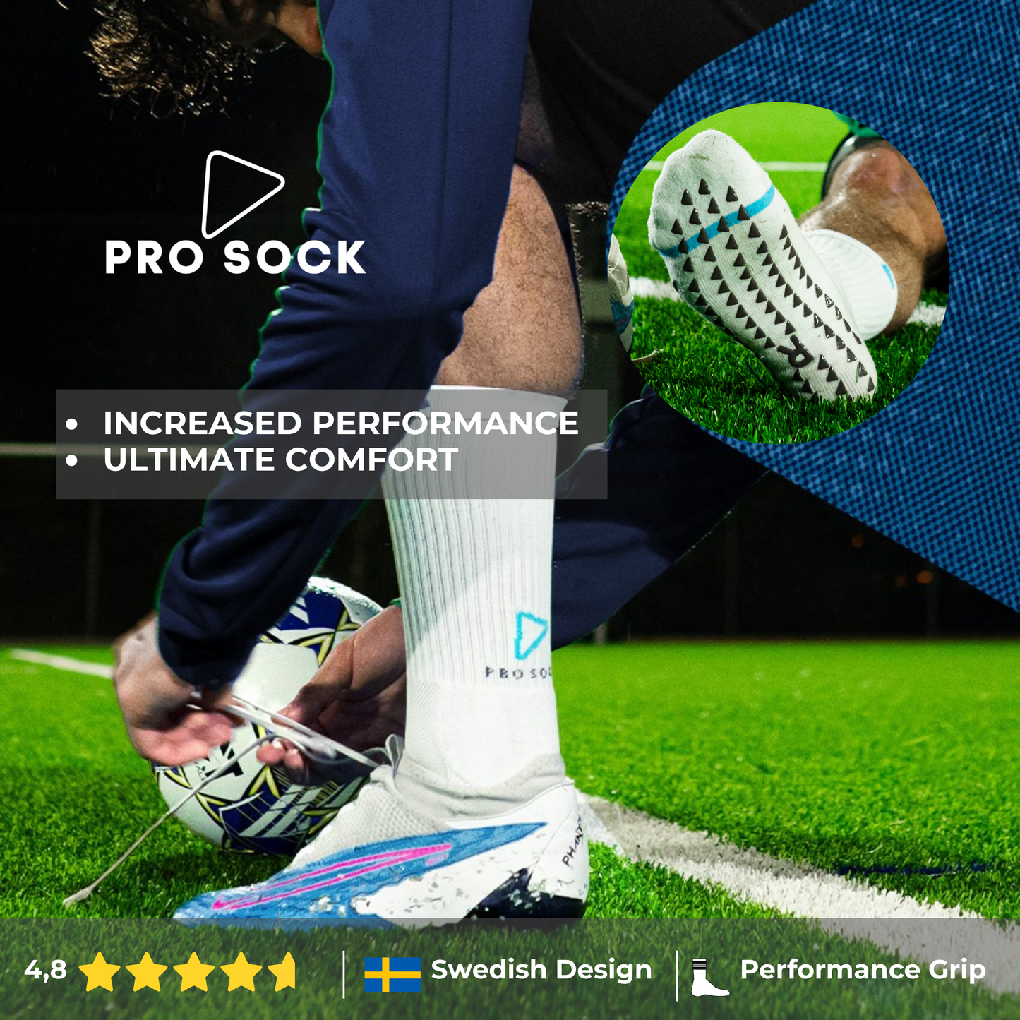 Pro Sock 2.0 nu med uppdaterat grepp och förstärkt tå.