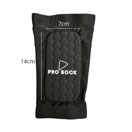 Sleeve Mini benskydd i förpackning med Pro Sock logotyp