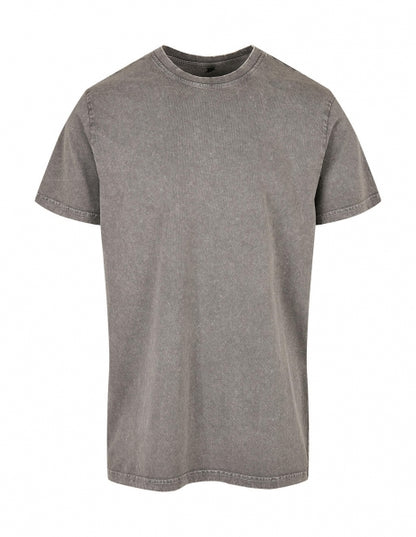 Acid Washed Round Neck Tee