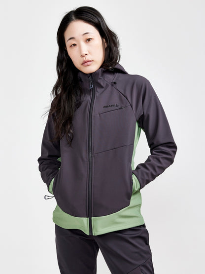 CRAFT ADV Backcountry Hybrid Jacket W Slate-Jade front