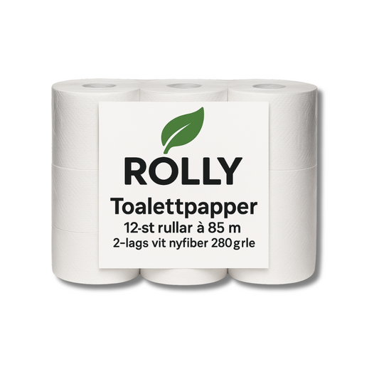 ROLLY Toalettpapper – Svanenmärkt kvalitet | 12 rullar á 85 meter