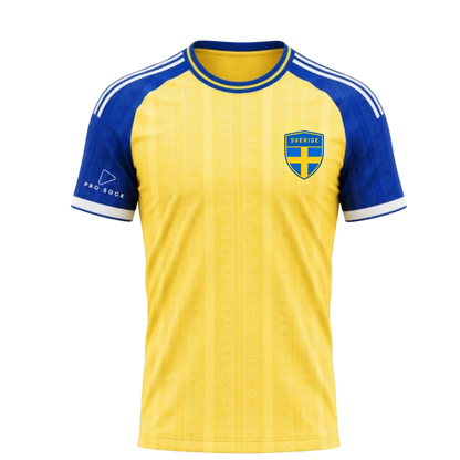 Sverige Tröja inför VM 2026 begränsad upplaga, först till kvarn Skickas slutet av maj. Pro Sock