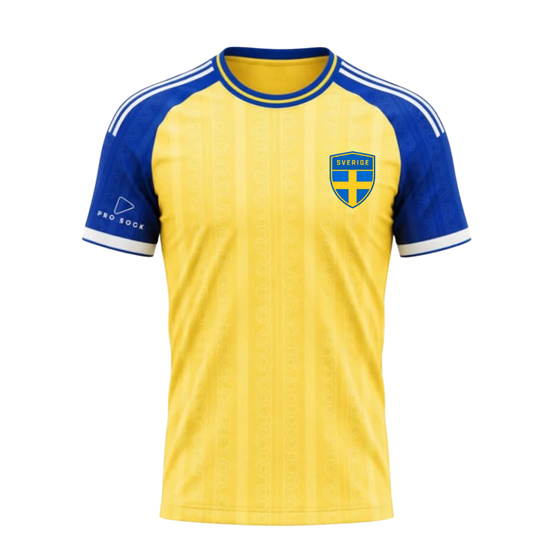 Sverige Tröja inför VM 2026 begränsad upplaga, först till kvarn Skickas slutet av maj. Pro Sock