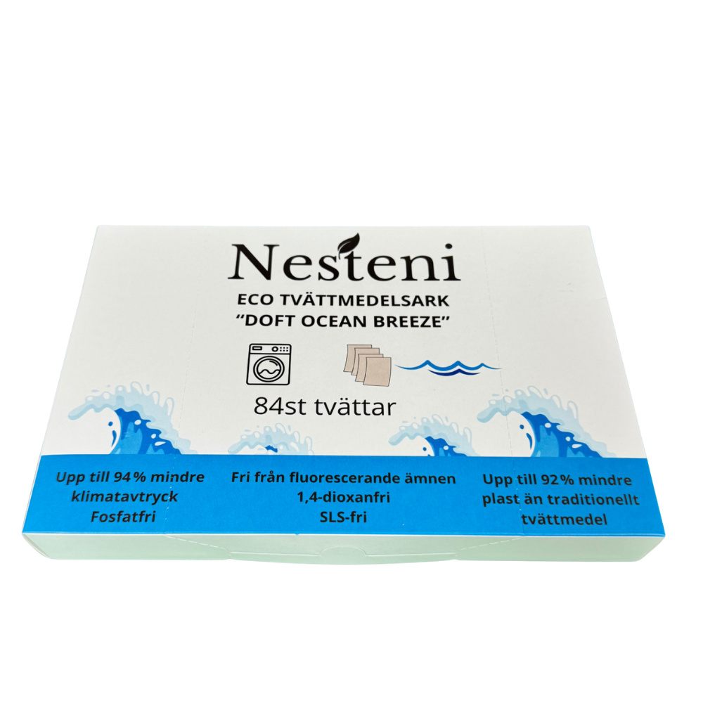 Nesteni tvättmedelsark