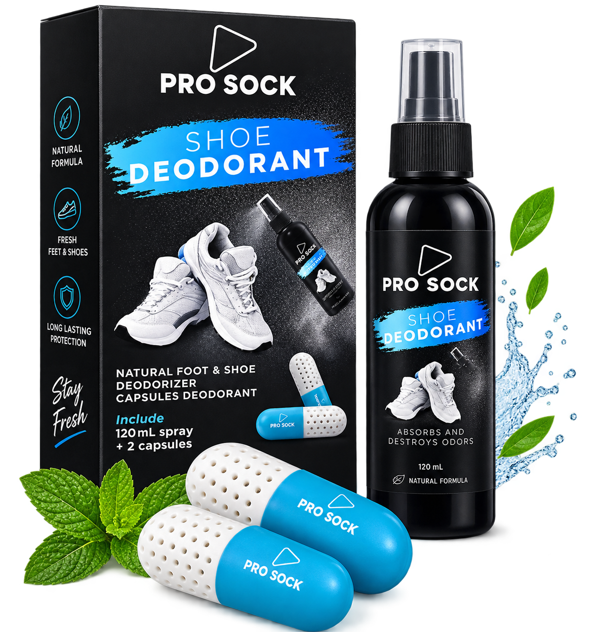 Sko Deodornat SET 125mL PRO SOCK