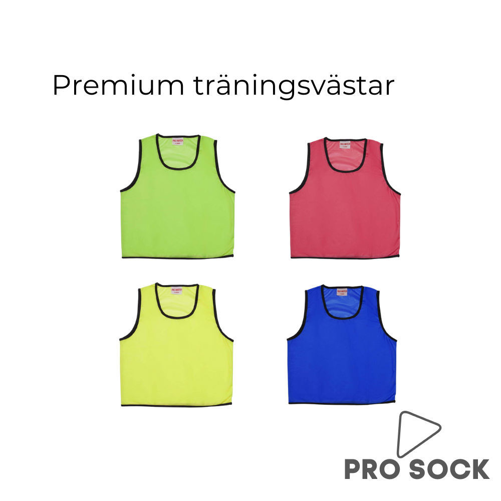 Träningsväst kids, junior & senior 5-pack