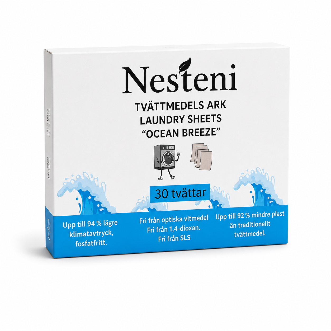Nesteni Tvättmedelsark 30-84 tvättar Pro Sock